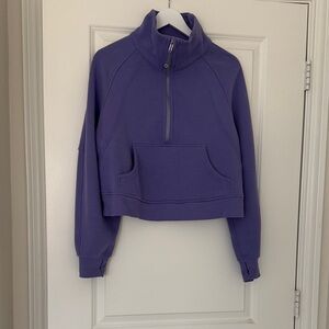 Lululemon Athletica Purple Quarter-Zip Sweatshirt